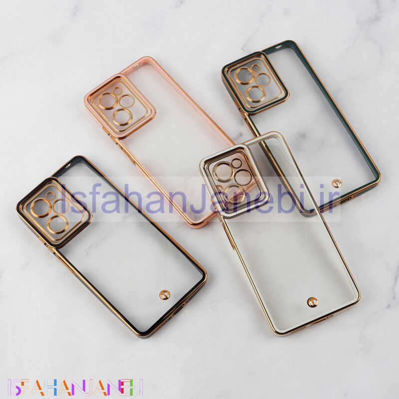 اصفهان جانبی-قاب Space شیائومی Poco X5 Pro دور رنگی محافظ لنزدار