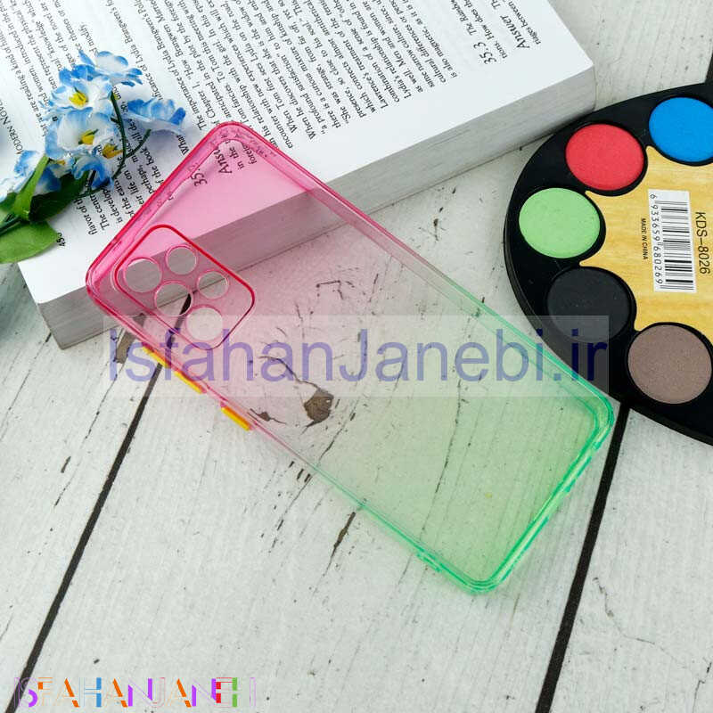 اصفهان جانبی-قاب آبرنگی دور رنگی محافظ لنزدار Samsung Galaxy A52 / A52s