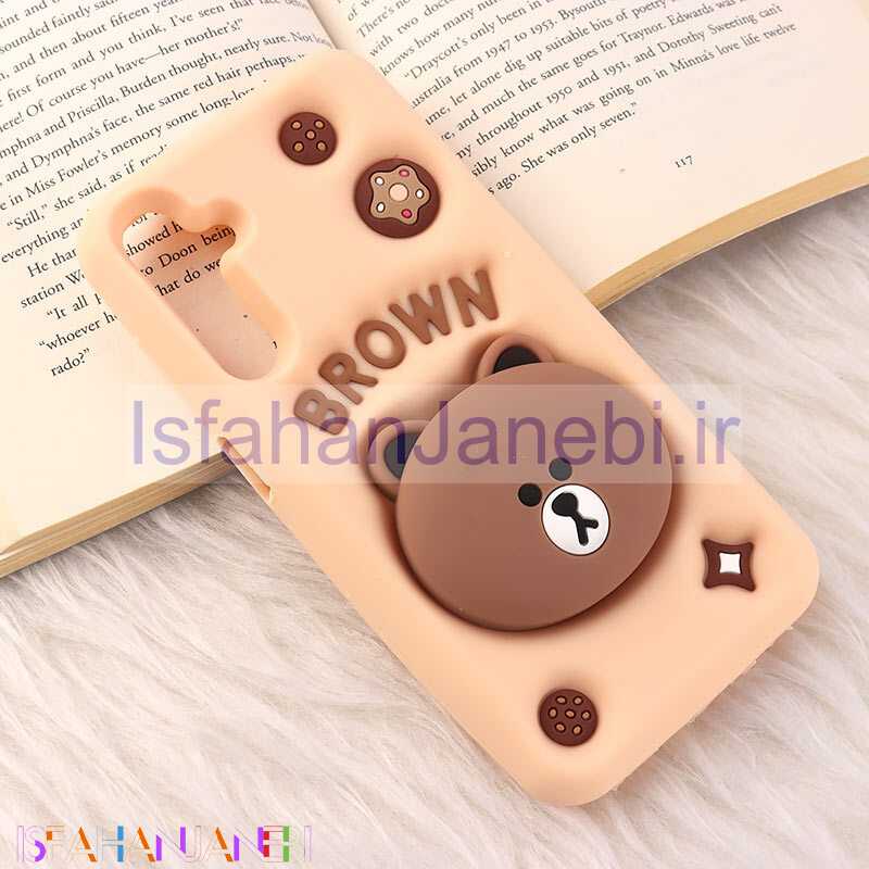 اصفهان جانبی-قاب سیلیکونی Vip Max سامسونگ Galaxy A25 پاپ سوکت دار طرح Bear