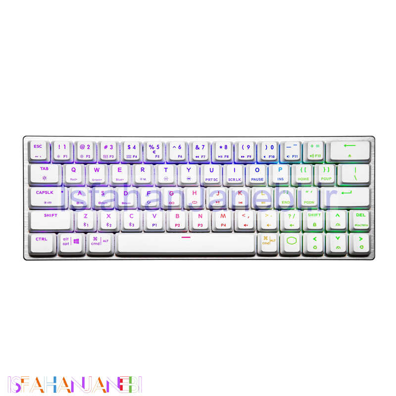 اصفهان جانبی-کیبورد بی سیم گیمینگ کولر مستر SK622 RGB Red Switch