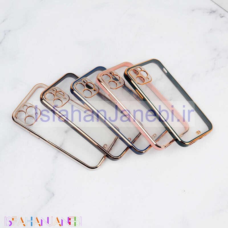 اصفهان جانبی-قاب ژله ای دور رنگی محافظ لنزدار iPhone 11 Pro