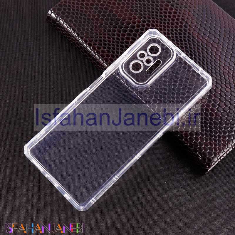 اصفهان جانبی-قاب ژله ای بی رنگ محافظ لنزدار Xiaomi Redmi Note 10 Pro