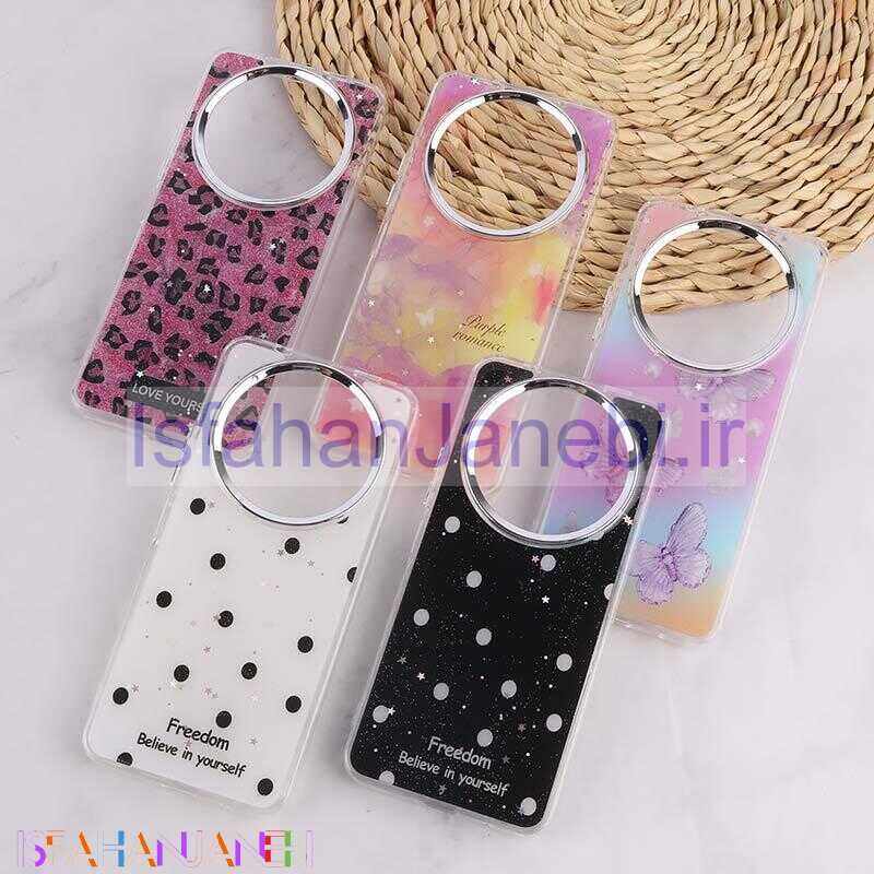 اصفهان جانبی-قاب رزینی شیائومی Redmi A3 / A3X طرح دار دور محافظ متال