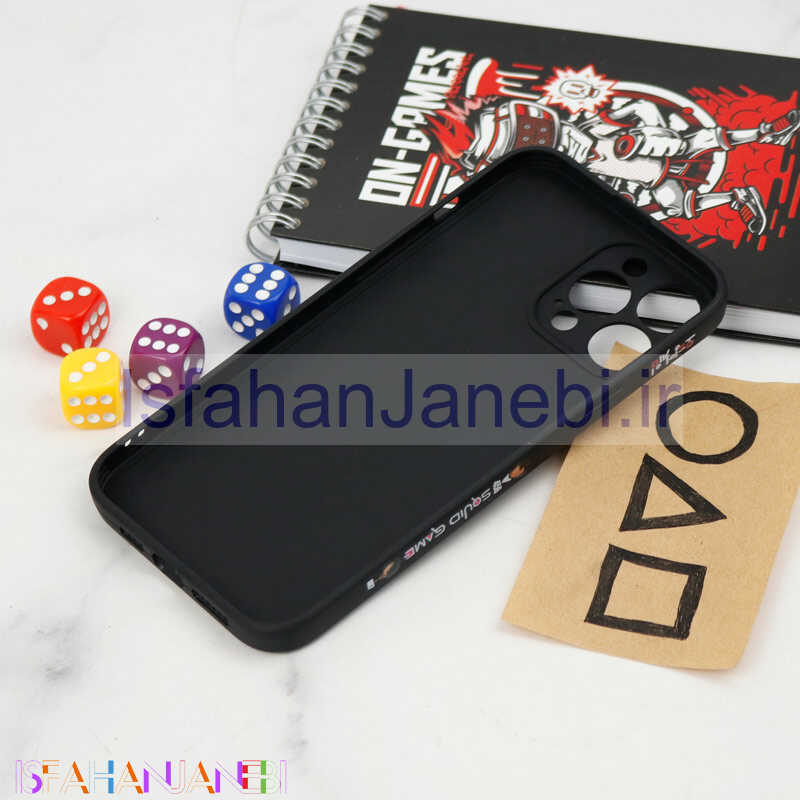 اصفهان جانبی-قاب سیلیکونی محافظ لنزدار طرح اسکویید گیم iPhone 13 Pro Max کد 8