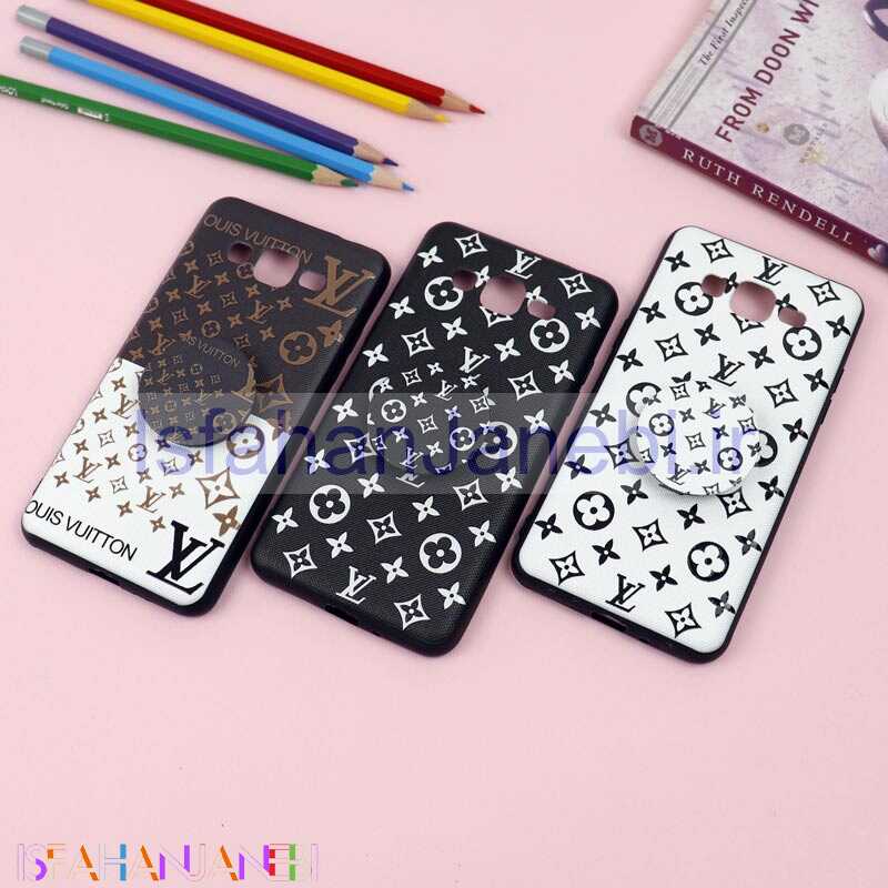 اصفهان جانبی-قاب فانتزی برجسته + پاپ سوکت طرح LV سامسونگ J2 Prime سری D