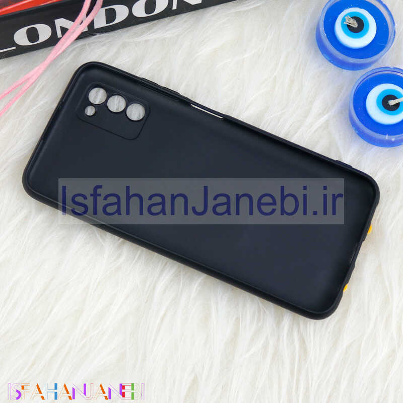اصفهان جانبی-قاب سیلیکونی اردک مشکی محافظ لنزدار Samsung Galaxy A03s / A02s