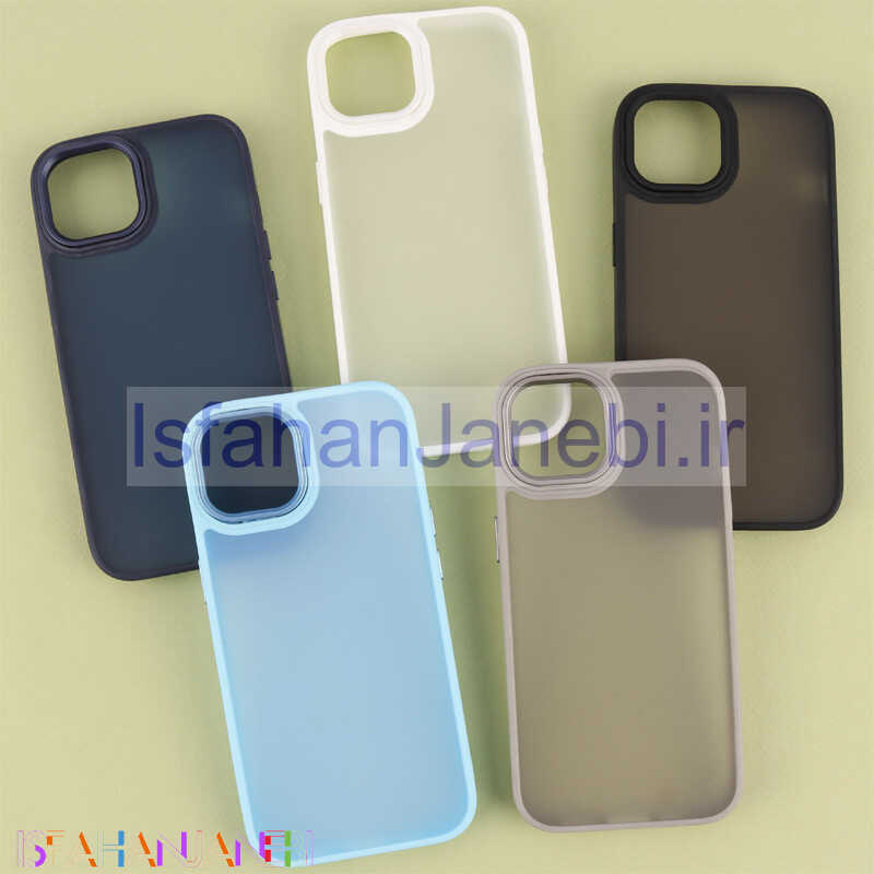 اصفهان جانبی-قاب ضد ضربه آیفون 15 پشت مات