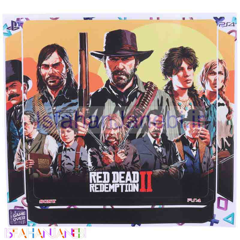 اصفهان جانبی-اسکین پلی استیشن 4 اسلیم طرح Red Dead Redemption 2 کد 4