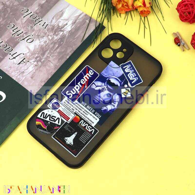 اصفهان جانبی-قاب PC مات محافظ لنزدار طرحدار NASA آیفون iPhone 12