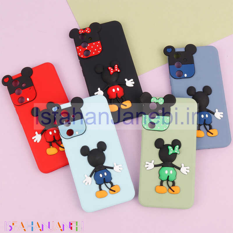 اصفهان جانبی-قاب عروسکی برجسته میکی موس و مینی موس محافظ لنزدار Samsung Galaxy A34