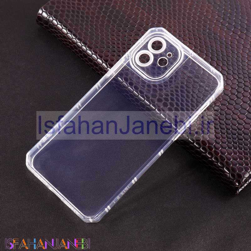 اصفهان جانبی-قاب ژله ای بی رنگ محافظ لنزدار iPhone 12