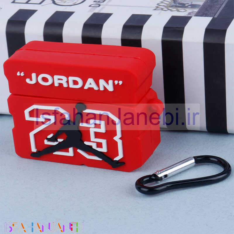 اصفهان جانبی-محافظ AirPods Pro سیلیکونی Jordan چمدانی قرمز