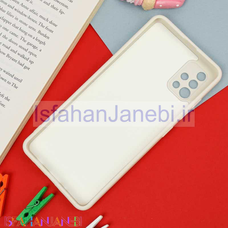 اصفهان جانبی-قاب سیلیکونی سفید محافظ لنزدار طرح میکی موس 1 سامسونگ Samsung Galaxy A51