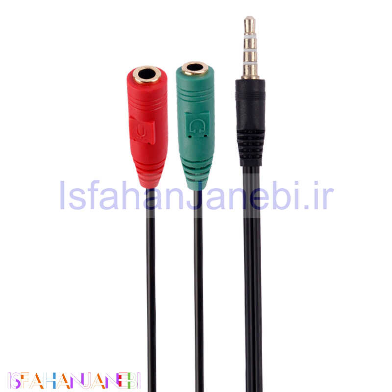 اصفهان جانبی-کابل 1 به 2 هدفون Venous PV-K996 20cm