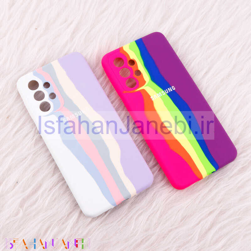 اصفهان جانبی-قاب سیلیکونی اورجینال رنگین کمانی محافظ لنزدار Samsung Galaxy A33 5G