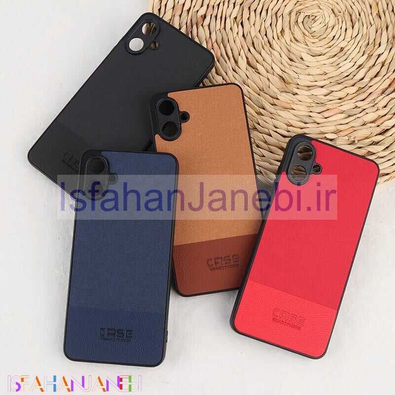 اصفهان جانبی-قاب چرمی Smart Phone سامسونگ Galaxy A06 پارچه ای محافظ لنزدار