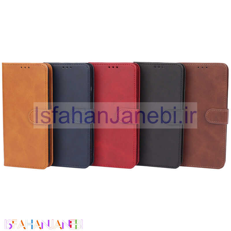 اصفهان جانبی-کیف چرمی مگنتی محافظ لنزدار Xiaomi Poco X6 Pro