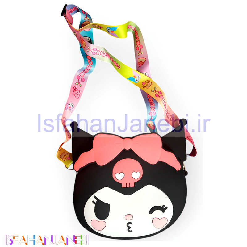 اصفهان جانبی-کیف فانتزی سیلیکونی کرومی + بند آویز کد 2