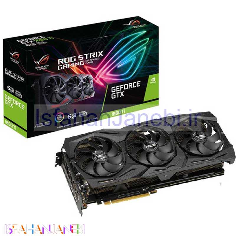 اصفهان جانبی-کارت گرافیک ASUS ROG STRIX GTX1660TI 6G GDDR6