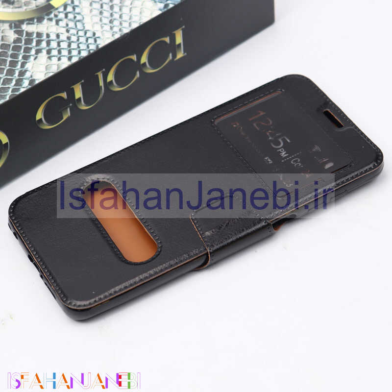 اصفهان جانبی-کیف کلاسوری چرمی Xiaomi Redmi Note 9S مشکی