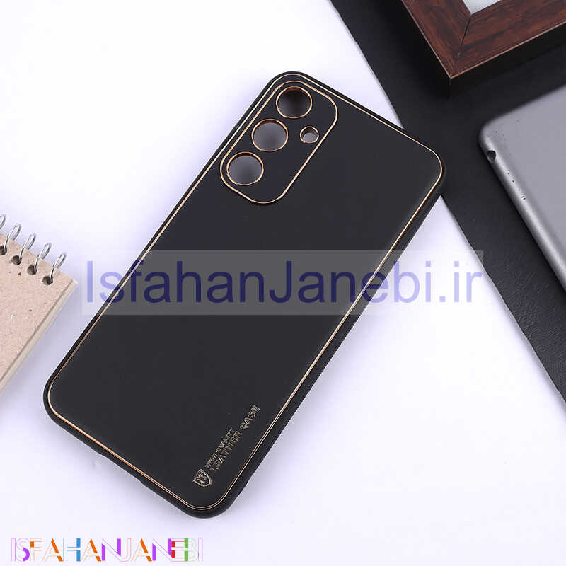 اصفهان جانبی-قاب چرمی My Case سامسونگ Galaxy S23 FE 5G محافظ لنزدار دور رنگی