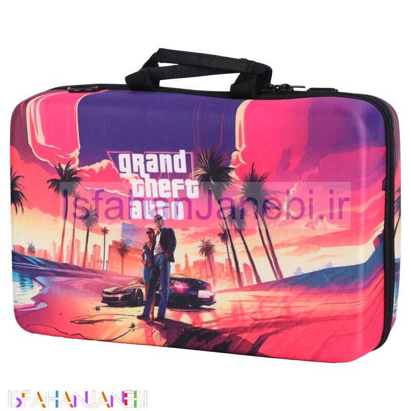 اصفهان جانبی-کیف کنسول بازی PS5 Slim طرح GTA VI کد 5