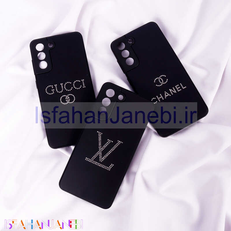 اصفهان جانبی-قاب PVD نگین دار Ipefet محافظ لنزدار Samsung Galaxy S21 FE 5G مشکی