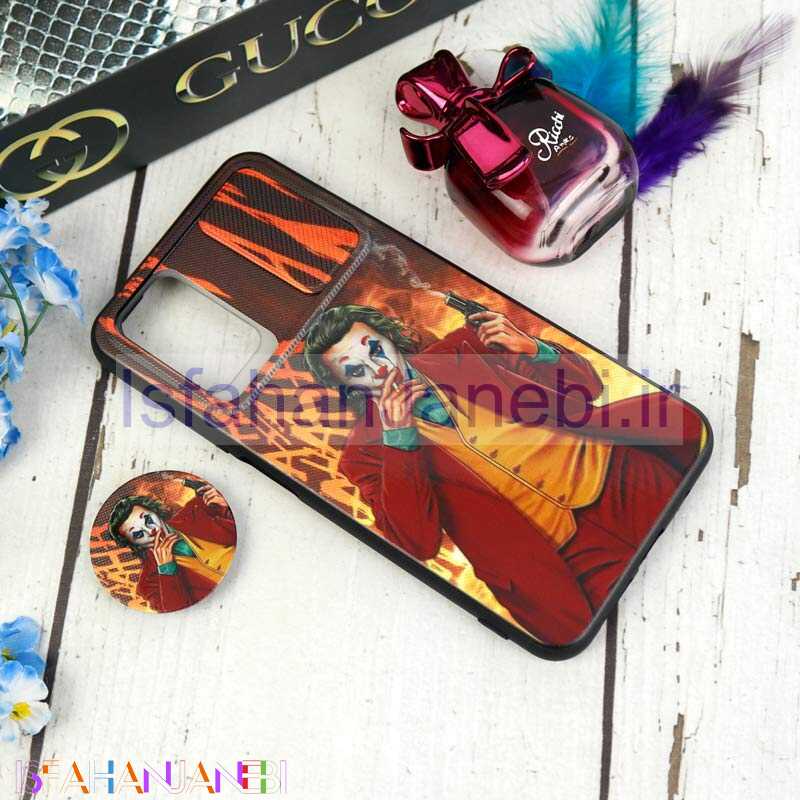 اصفهان جانبی-قاب طرحدار محافظ لنزدار کشویی + پاپ سوکت طرح Joker شیائومی Poco M3 سری C