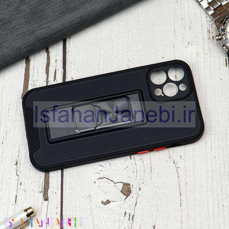 اصفهان جانبی-قاب محافظ لنزدار ضد ضربه هولدر کشویی مگنتی iPhone 12 Pro مشکی