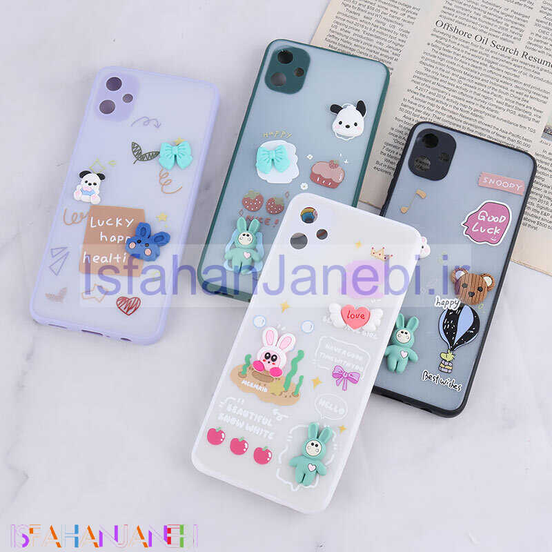 اصفهان جانبی-قاب شاینی سامسونگ Galaxy A05 عروسک برجسته محافظ لنزدار