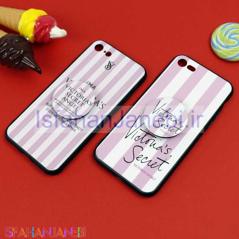 اصفهان جانبی-قاب فانتزی برجسته + پاپ سوکت طرح ویکتوریا iPhone 7/8 سری D