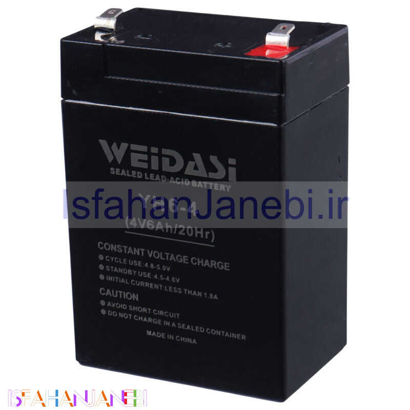 اصفهان جانبی-باتری 4 ولت Weidasi YH6-4 6000mAh