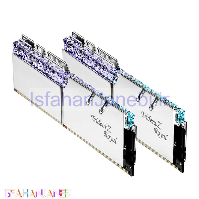 اصفهان جانبی-رم کامپیوتر G.SKILL TridentZ Royal Silver DDR4 32GB 3600MHz CL16 Dual