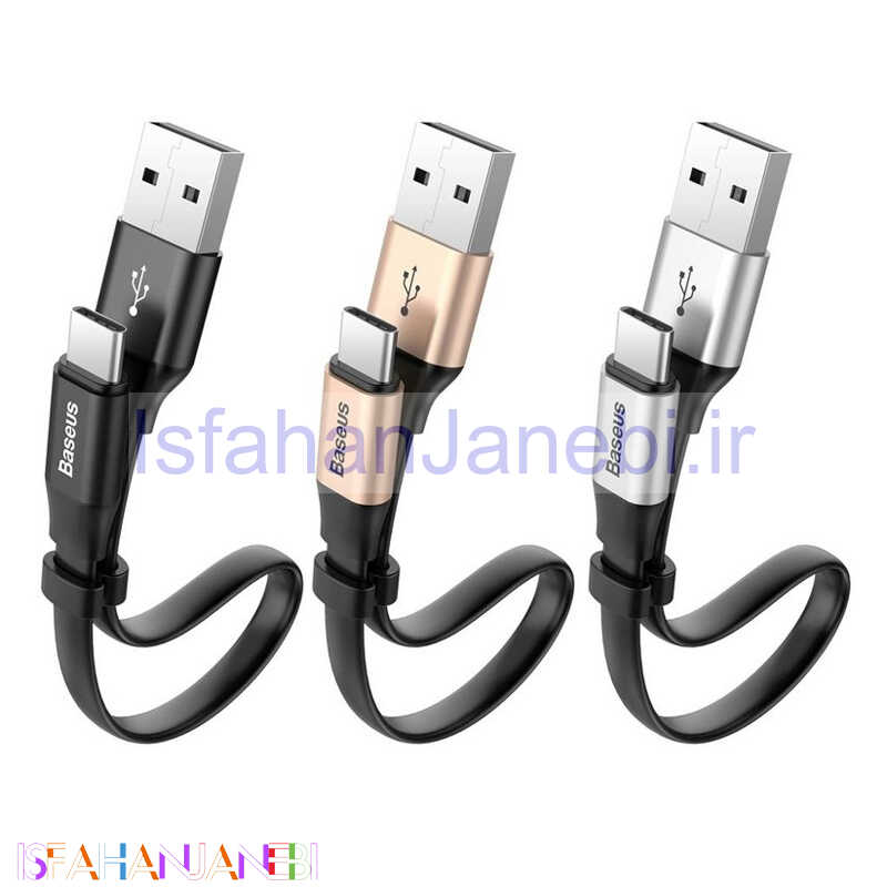 اصفهان جانبی-کابل کوتاه Baseus Nimble CATMBJ Type-C 2A 23cm