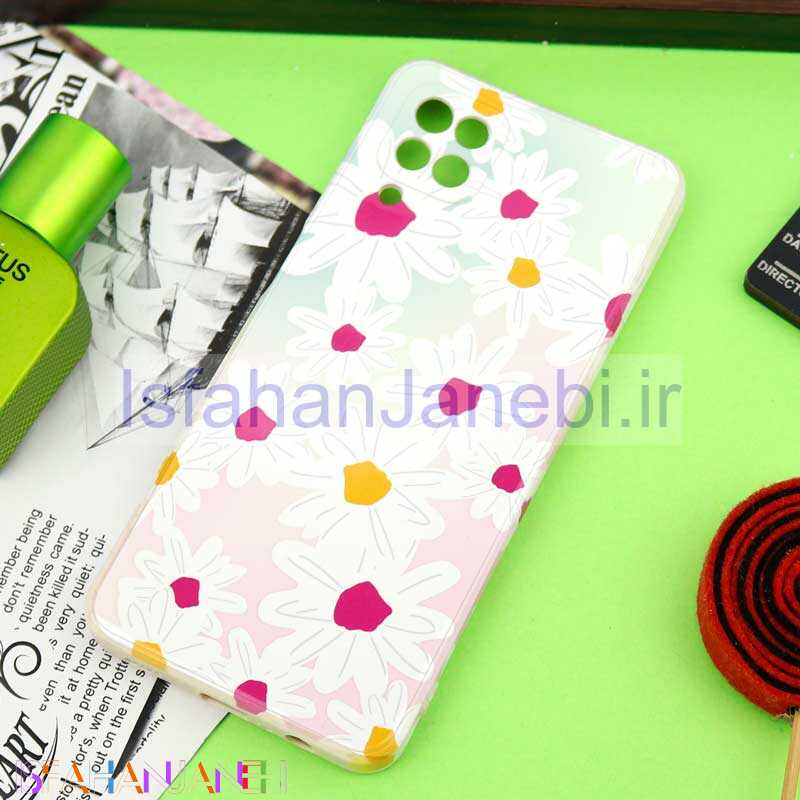 اصفهان جانبی-قاب سیلیکونی محافظ لنزدار طرح گل Samsung Galaxy A12