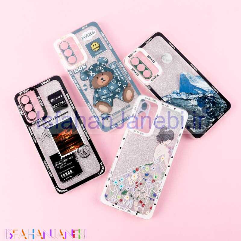 اصفهان جانبی-قاب فانتزی دور رنگی اکلیلی محافظ لنزدار Samsung Galaxy A52 / A52s