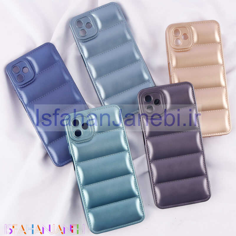 اصفهان جانبی-قاب پافر ژله ای براق محافظ لنزدار Samsung Galaxy A04e