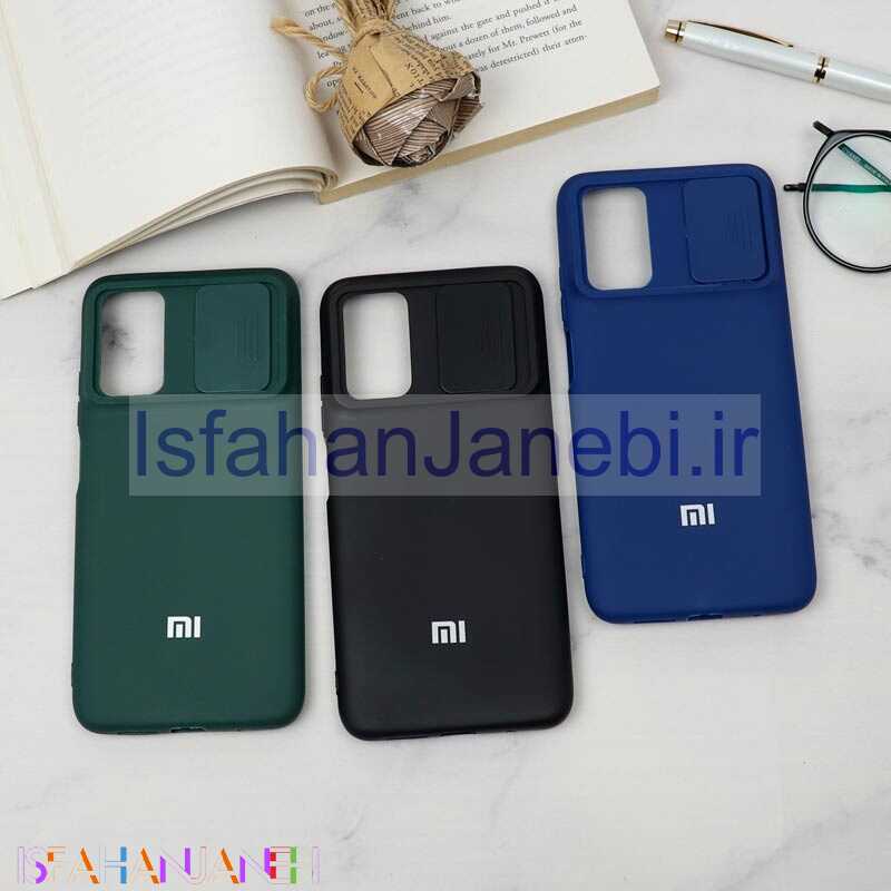 اصفهان جانبی-قاب سیلیکونی TPU محافظ لنزدار کشویی Xiaomi Redmi 9T دارک