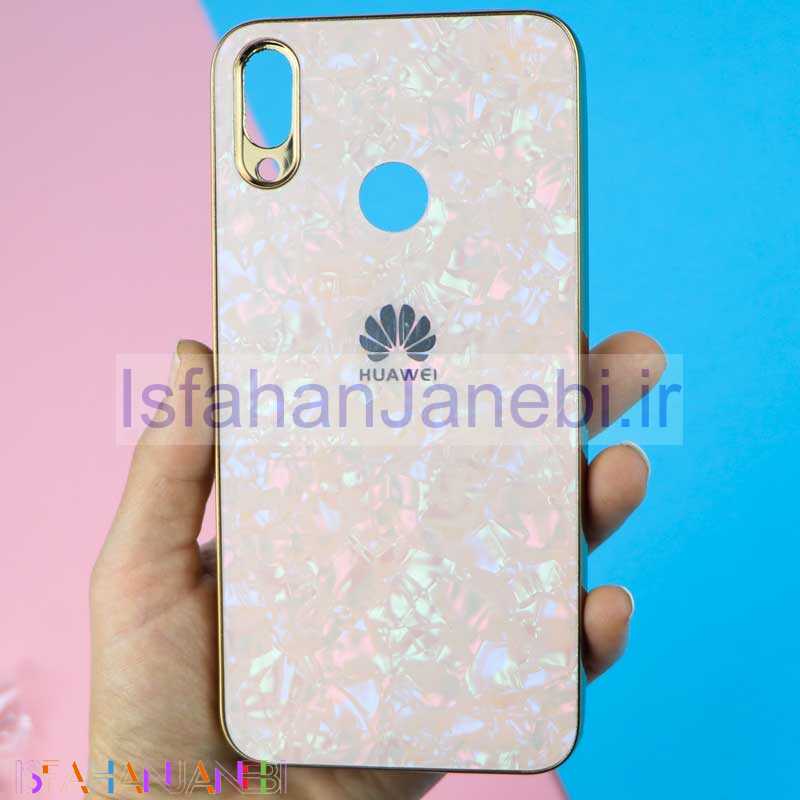اصفهان جانبی-قاب ماربل ژله ای یخی Huawei Y7 2019 طلایی