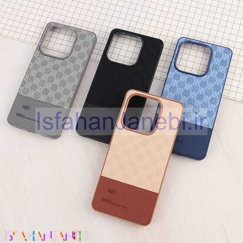 اصفهان جانبی-قاب چرمی HDCI شیائومی Redmi Note 14 دو تکه طرح دار