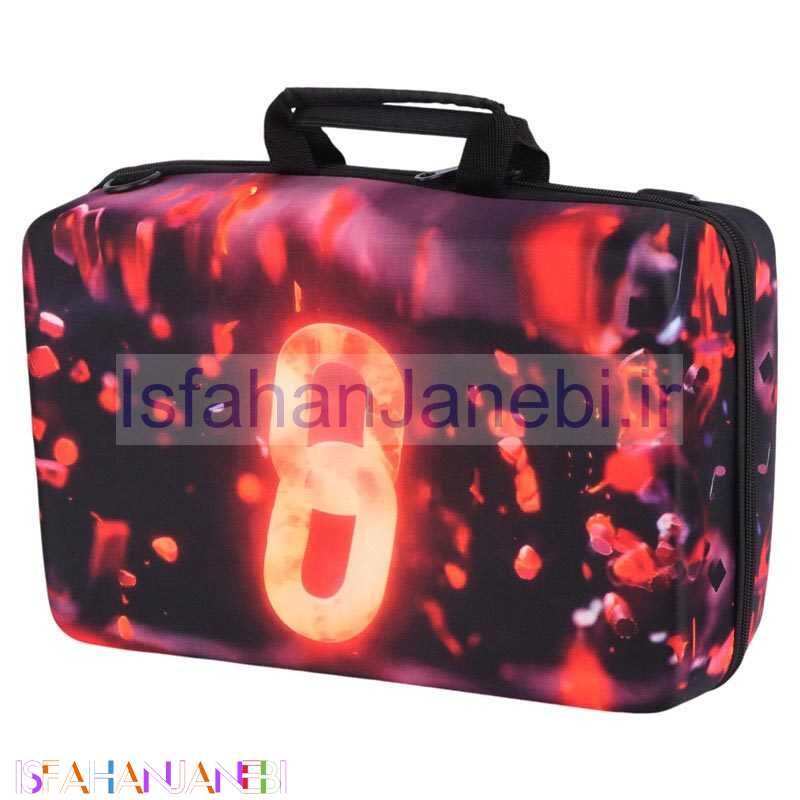 اصفهان جانبی-کیف کنسول بازی PS5 Slim طرح Tekken 8 Logo
