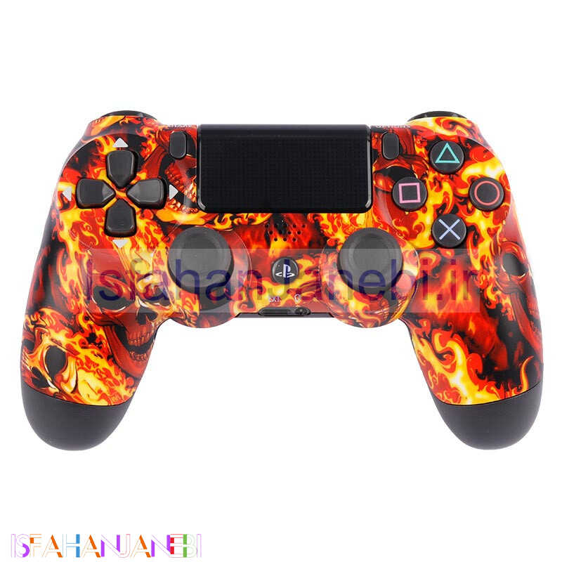 اصفهان جانبی-دسته بازی بی سیم SONY PlayStation 4 DualShock 4 High Copy طرح Ghost Rider