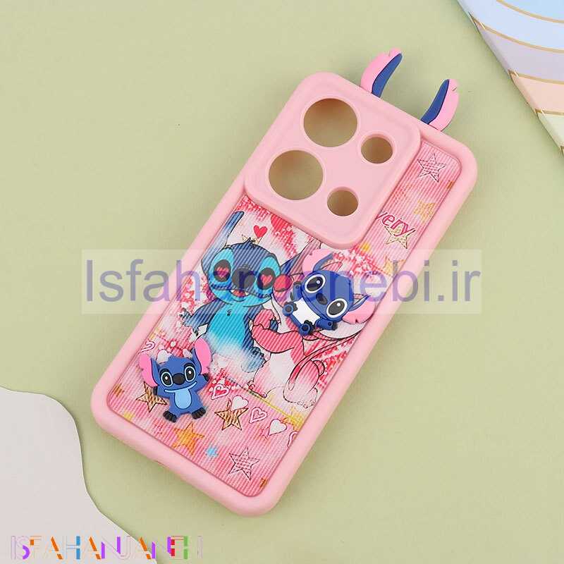 اصفهان جانبی-قاب کبریتی سولید شیائومی Redmi Note 13 Pro 4G عروسکی گوش دار محافظ لنزدار