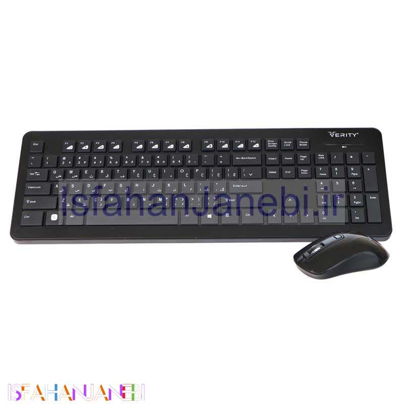 اصفهان جانبی-کیبورد و موس بی سیم وریتی V-KB6112CW