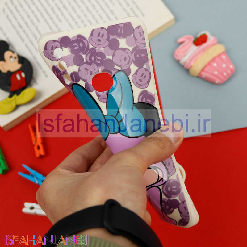 اصفهان جانبی-قاب سیلیکونی سفید محافظ لنزدار طرح میکی موس 2 سامسونگ A10s