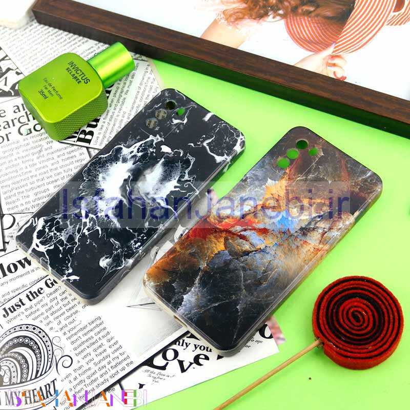 اصفهان جانبی-قاب سیلیکونی محافظ لنزدار طرح آبرنگی Xiaomi Poco M3