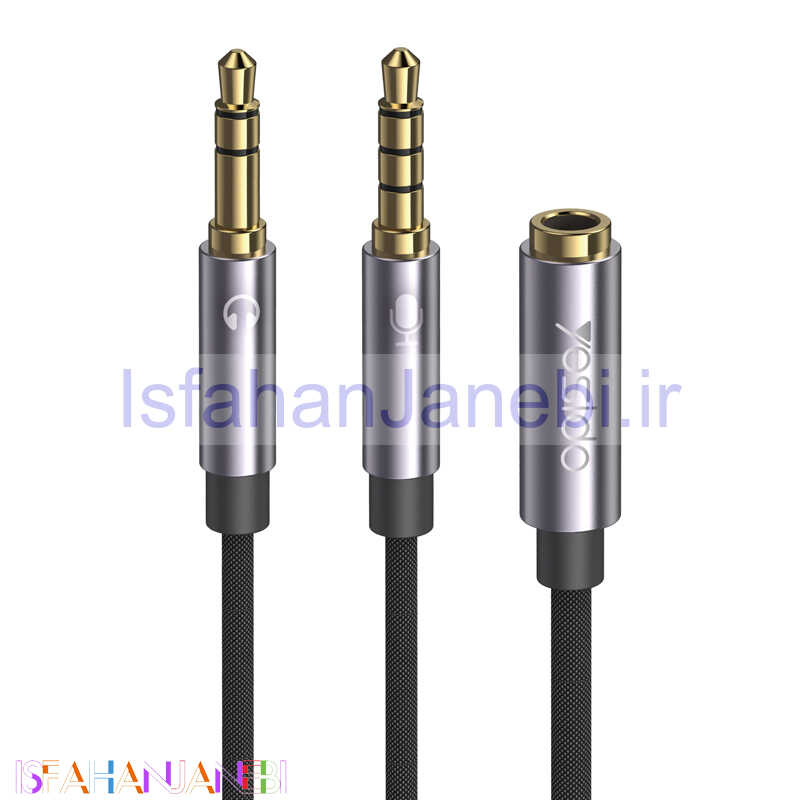 اصفهان جانبی-کابل 2 به 1 هدفون Yesido YAU29 30cm