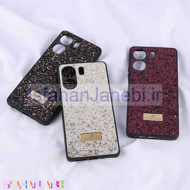 اصفهان جانبی-قاب شاینی Swarovski شیائومی Redmi 13C / Poco C65 محافظ لنزدار