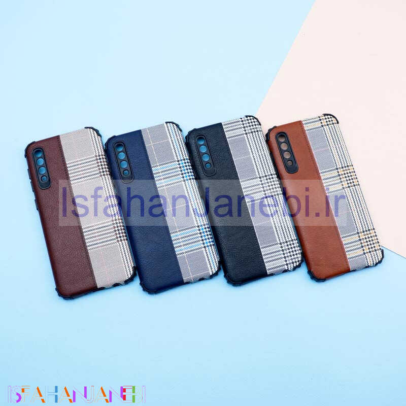 اصفهان جانبی-قاب چرمی پارچه ای محافظ لنزدار Samsung Galaxy A50
