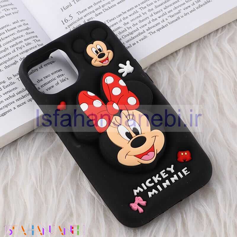 اصفهان جانبی-قاب سیلیکونی آیفون iPhone 13 / 14 پاپ سوکت دار طرح Mickey & Minnie Mouse